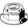 DIN6926 Prevailing Torque Type Hexagon Nuts With Flange And With Non Metaric Insert 非金屬預(yù)置扭矩式六角法蘭面防松螺帽