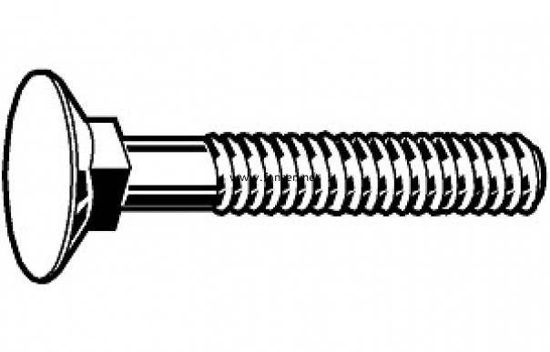DIN608 flat countersunk short square neck bolts 沉頭短方頸馬車(chē)螺栓